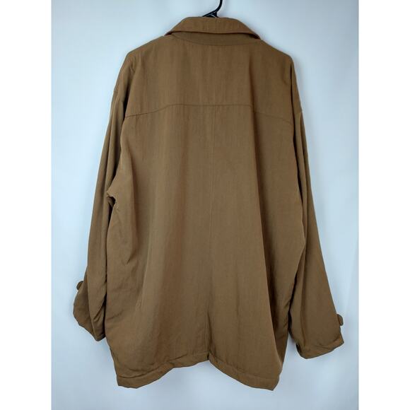 Vintage McKenzie Tribe Men's Cotton Wool Casual Overcoat Jacket Olive Green L - Picture 2 of 11